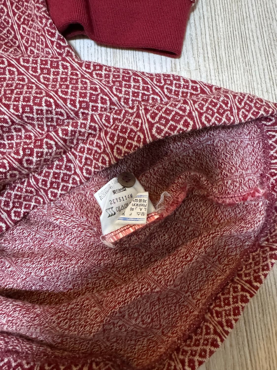 YSL 입생로랑 빈티지 레드 니트 상품이미지6