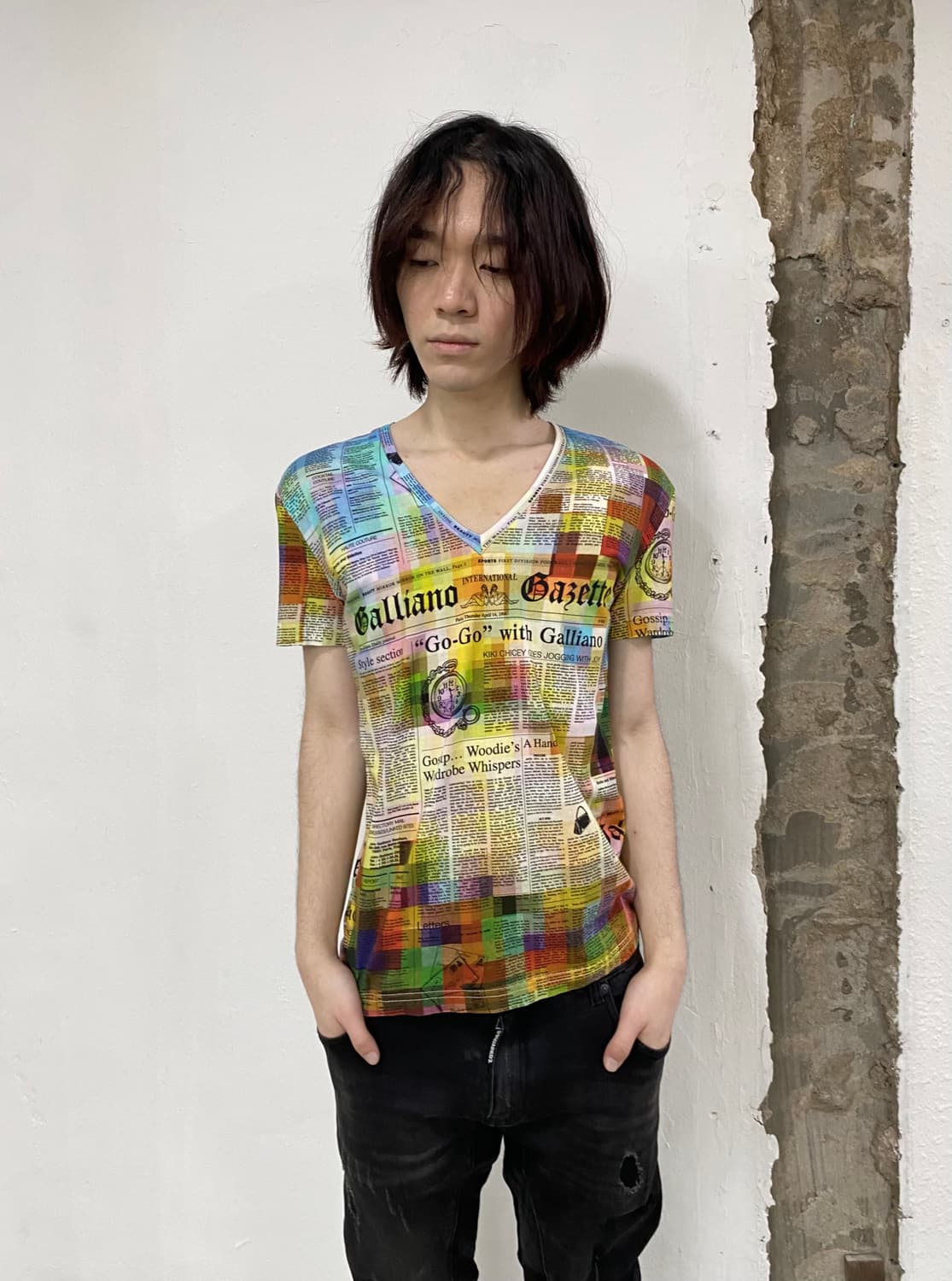존 갈리아노 뉴스페이퍼 티셔츠 상품이미지2