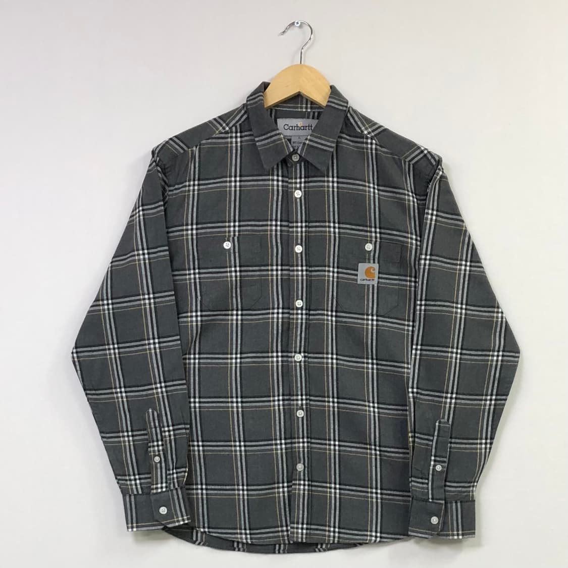 L 칼하트 체크 워크 남방 상품이미지2