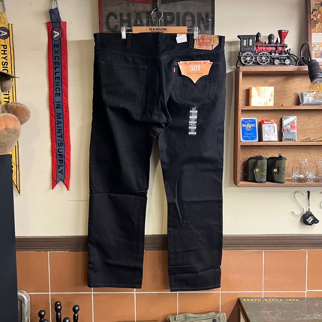 리바이스 501 블랙진 42x32 Size 데드스탁 260318-5 상품이미지5
