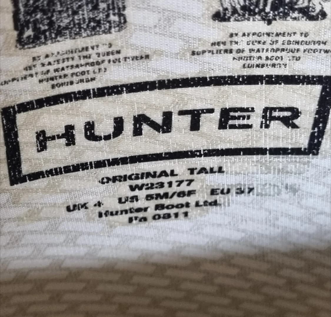 헌터 롱 레인부츠 다크 그린 UK4 235-240 (37) 상품이미지5