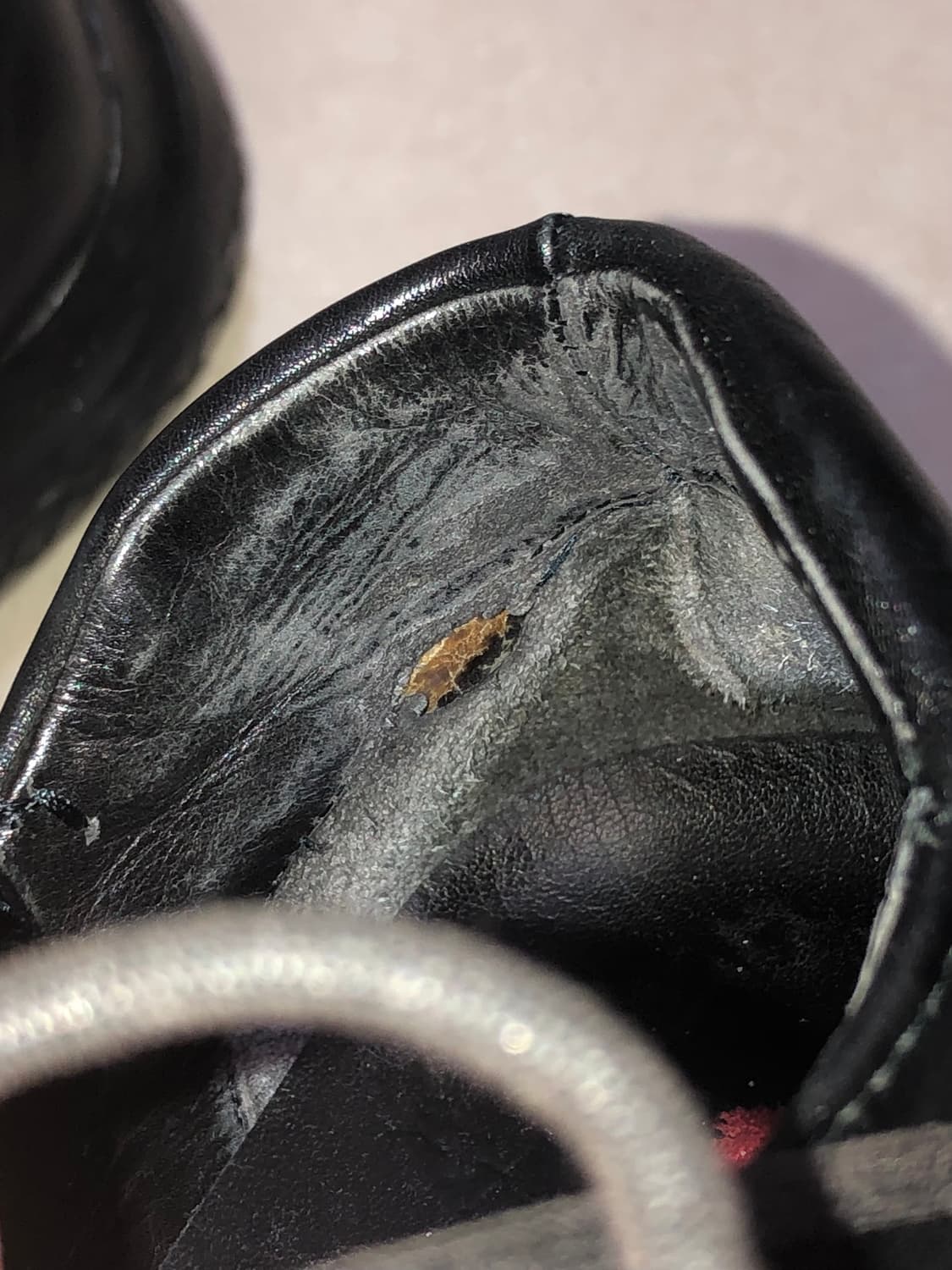 36 1/2 프라다 스포츠 블랙 레더 레이스업 스퀘어토 슈즈 로퍼 더비 상품이미지3