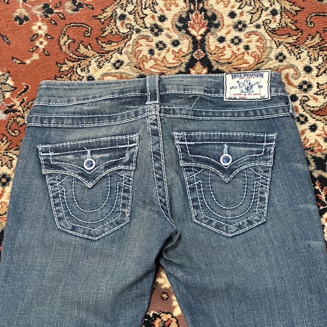 트루릴리전 로우라이즈 y2k 데님팬츠 (26) 상품이미지4