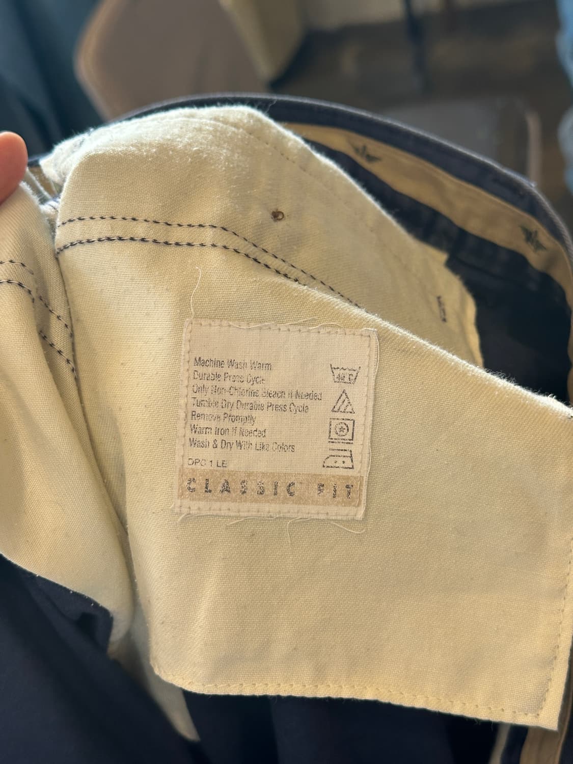 90s Levis NAVY made in USA 코튼팬츠 38x30 상품이미지4