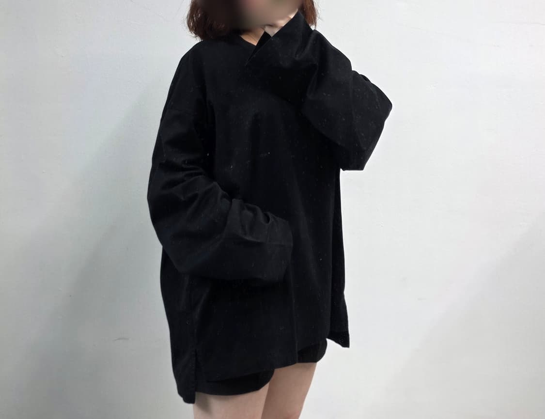 [프립]우영미 레더패치  티셔츠 블랙 상품이미지2
