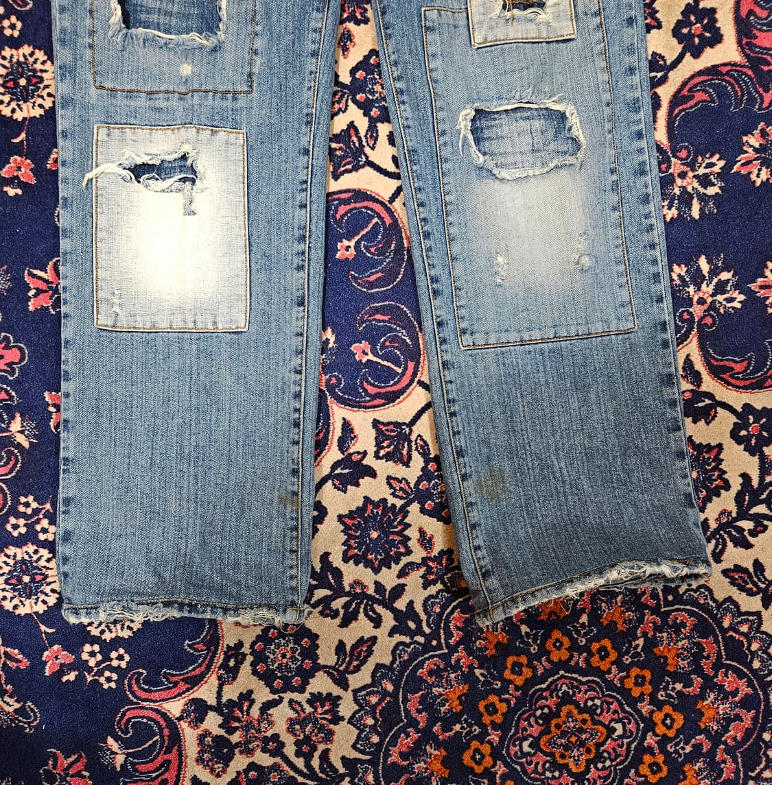 LABAGGY Company 빈티지 덧댐 워싱 레귤러핏 데님팬츠 상품이미지7