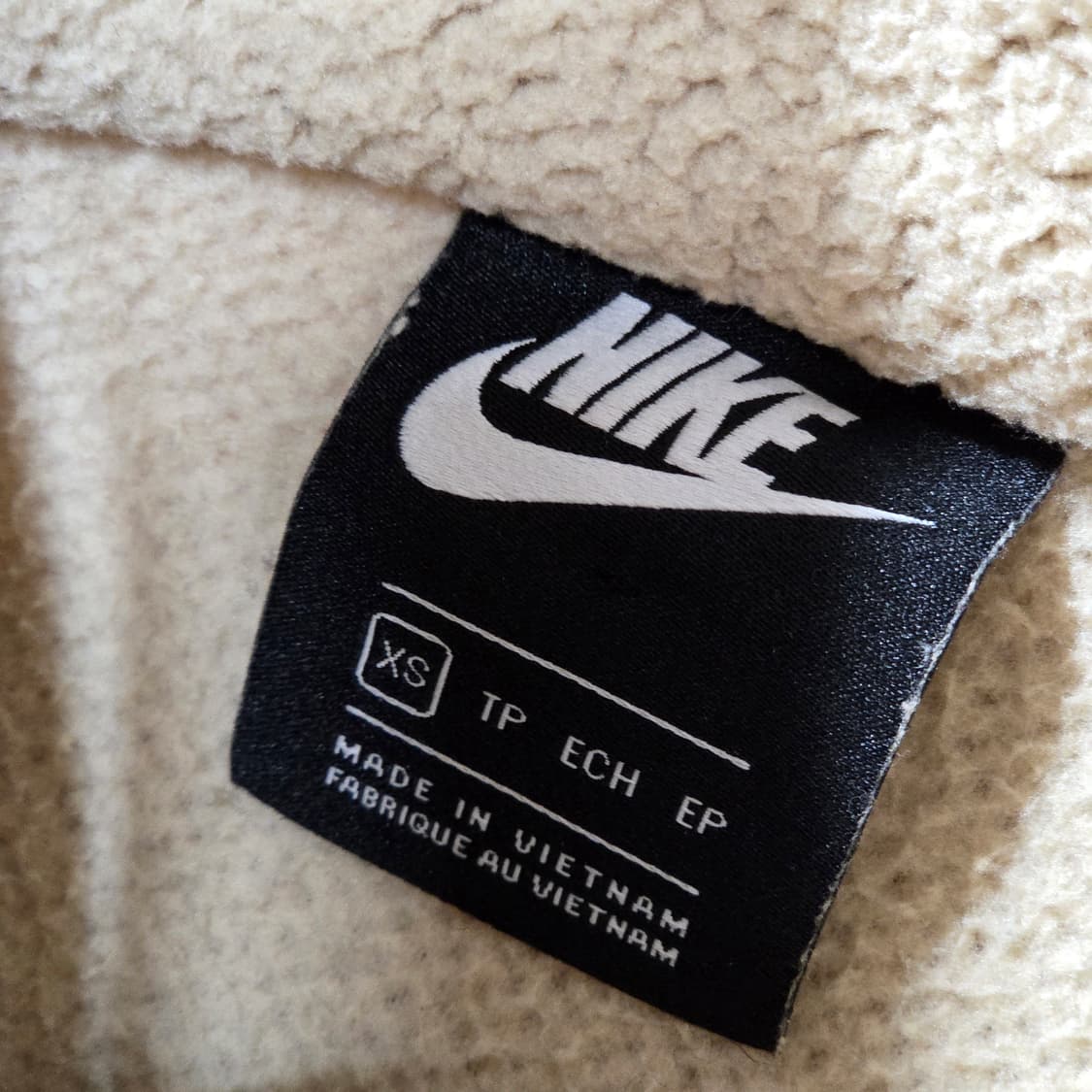 나이키 브라운 배색 크롭 후리스 상품이미지7