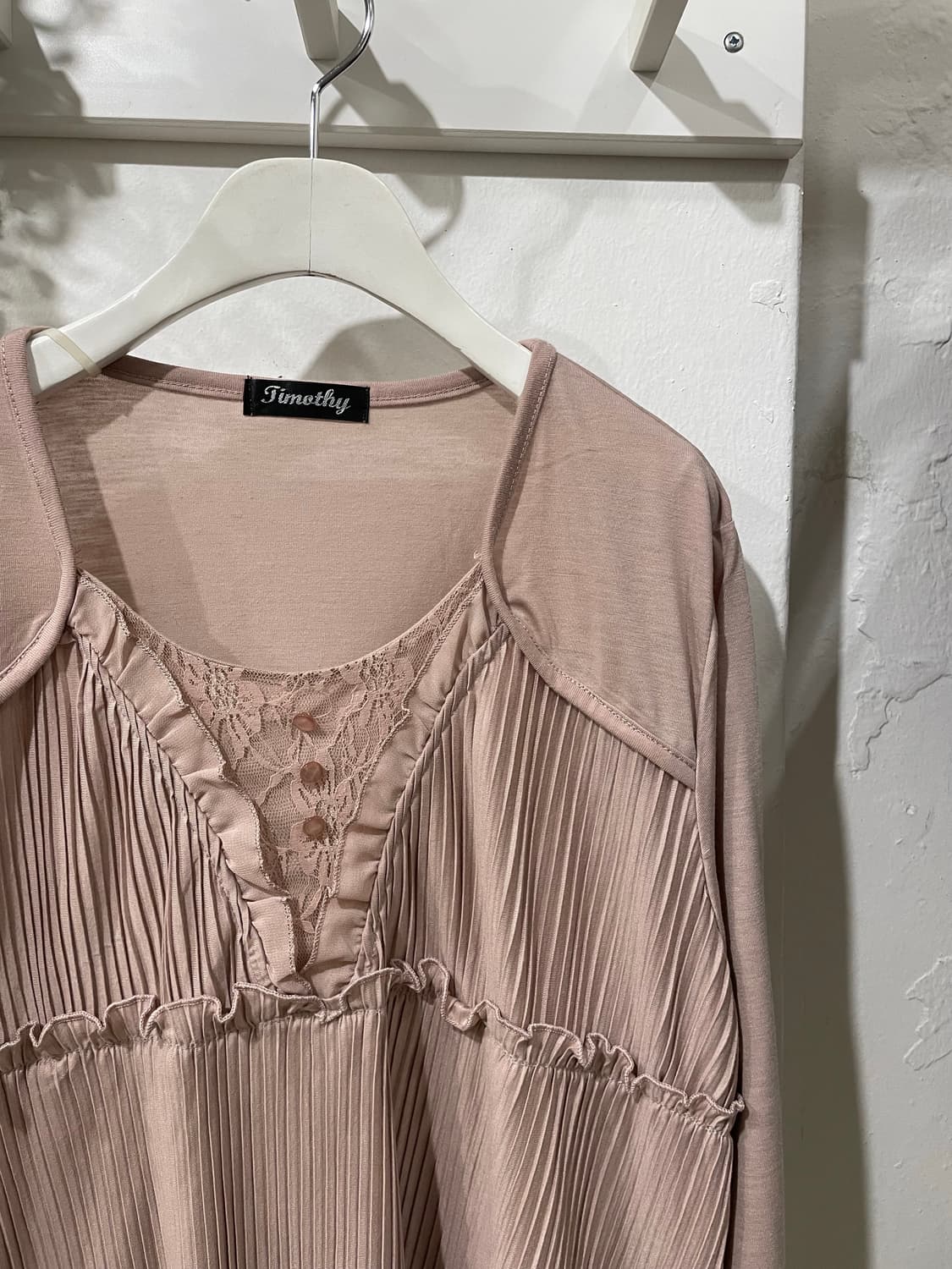 lace pleats blouse 상품이미지10