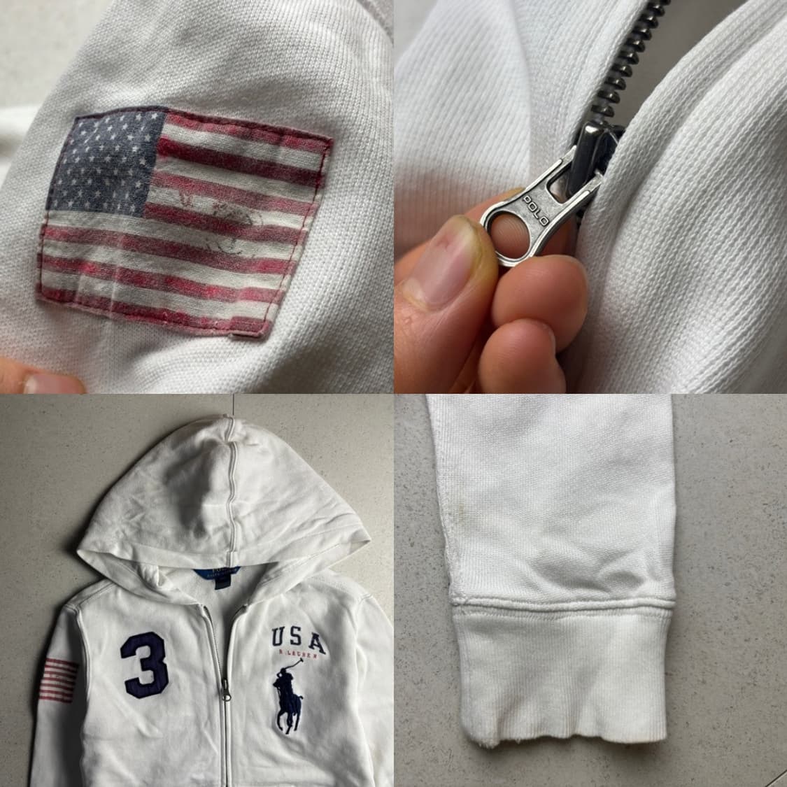 폴로 성조기 후드집업 상품이미지2