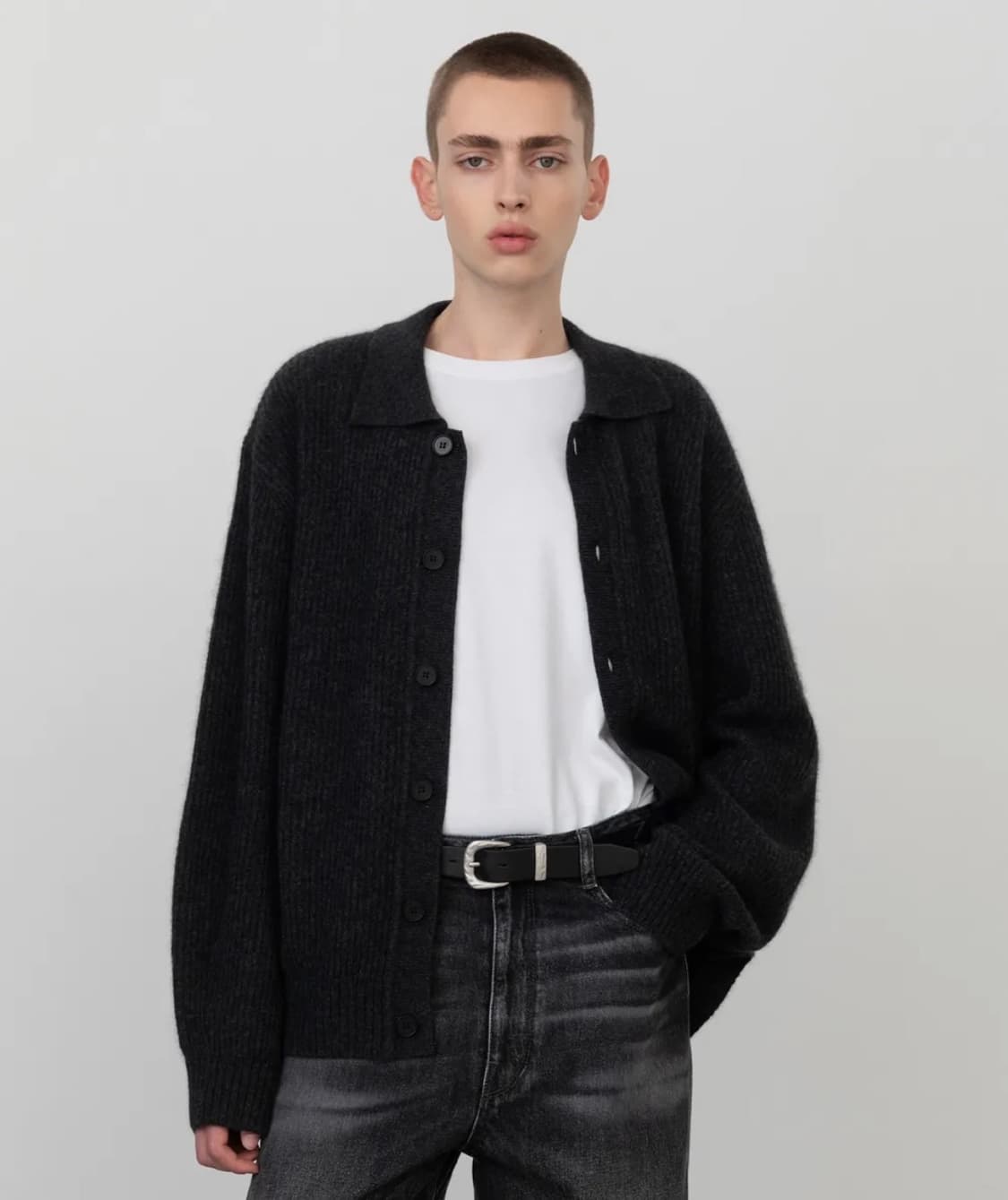 인사일런스 라쿤 카라니트 가디건 챠콜그레이 (M/민트급) 상품이미지1