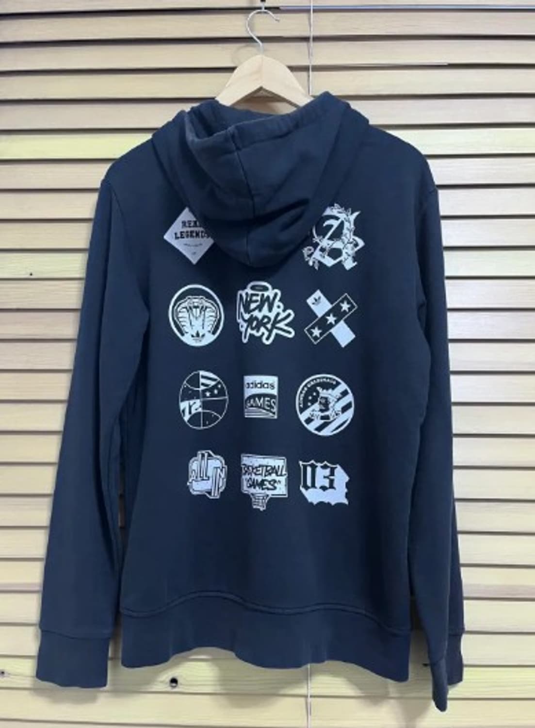 아디다스 오리지널 남성 블랙후드집업점퍼 100사이즈 상품이미지3