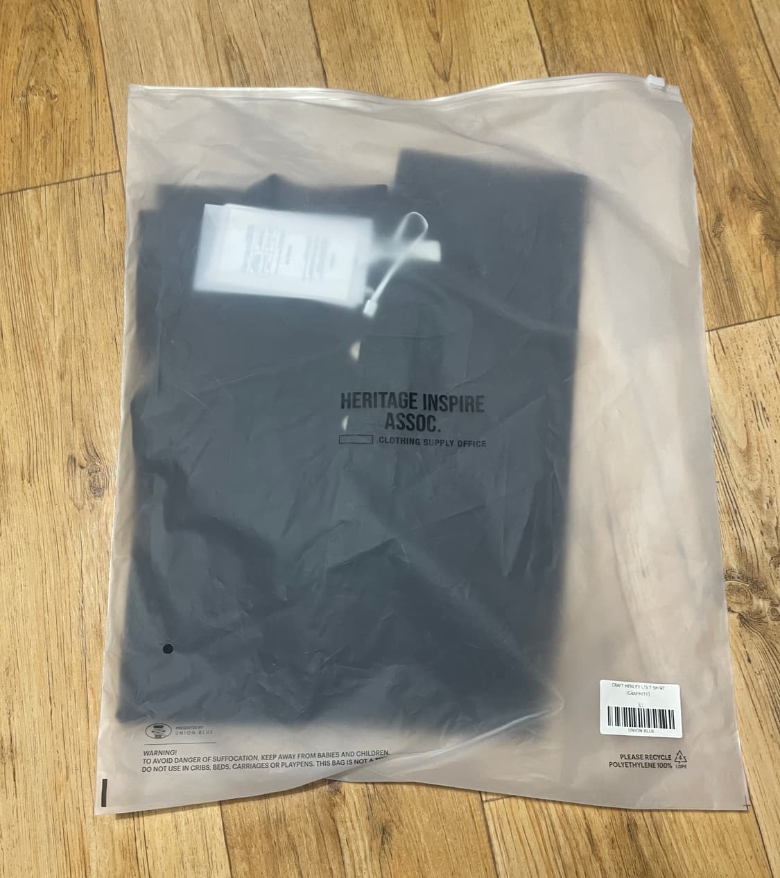 유니온블루 CRAFT HENLEY L/S T-SHIRT GRAPHITE 상품이미지4