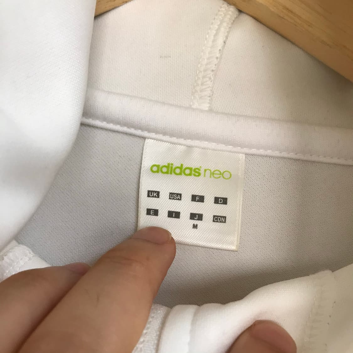 아디다스 흰색 후디 빅로고 트랙탑져지 상품이미지4