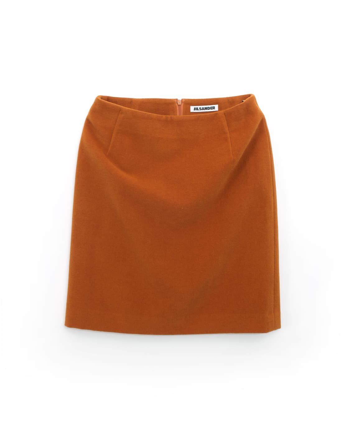 질샌더 Jilsander 빈티지 앙고라 울 오렌지 미디 스커트 상품이미지1