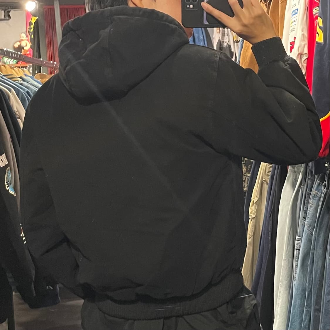 [IM] VTG 블랙 후드 워크자켓 상품이미지7