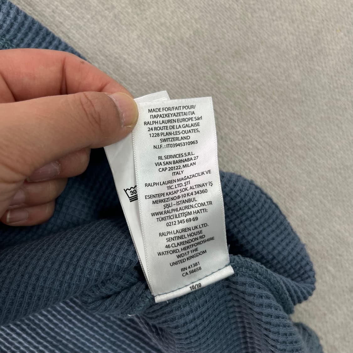 105 폴로랄프로렌 신형 QR 와플 반팔티 상품이미지6