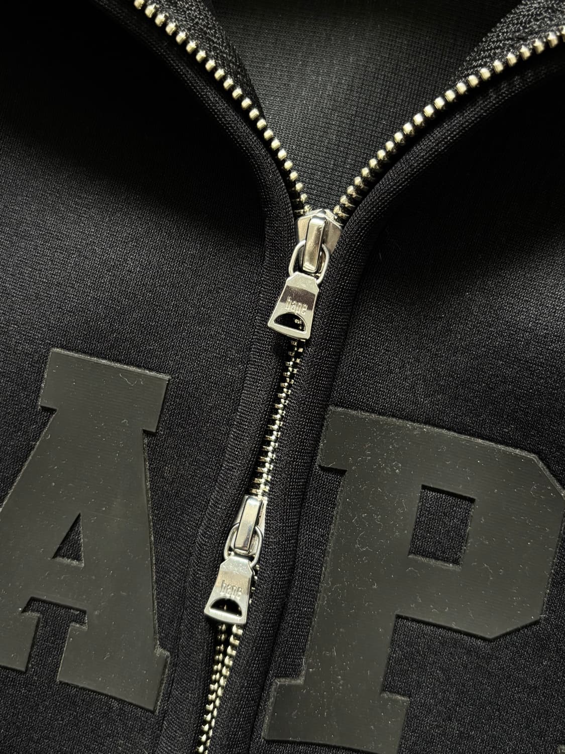 Bape 베이프 블랙 네오프렌 풀 집업 후드 집업 상품이미지6