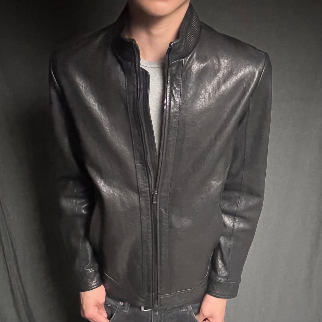 ltaly lamb skin leather jacket 상품이미지1