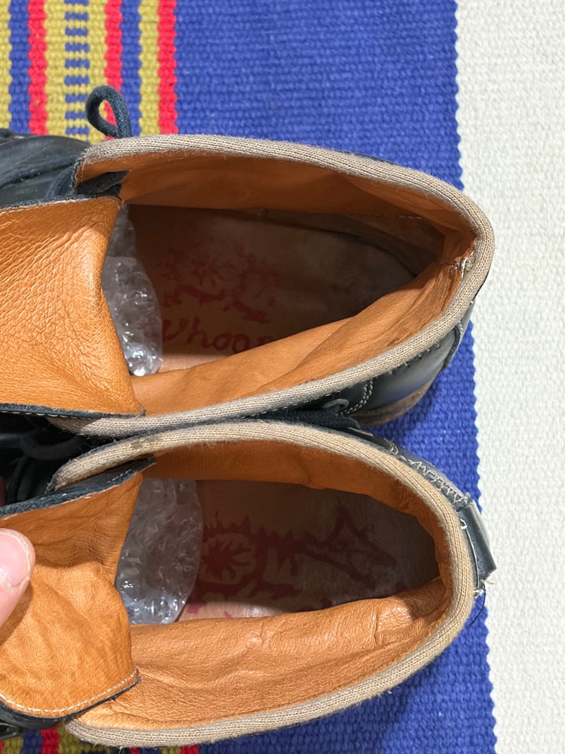 훕데두 00s 아카이브 드레이프 레더 레이스업 부츠 상품이미지6