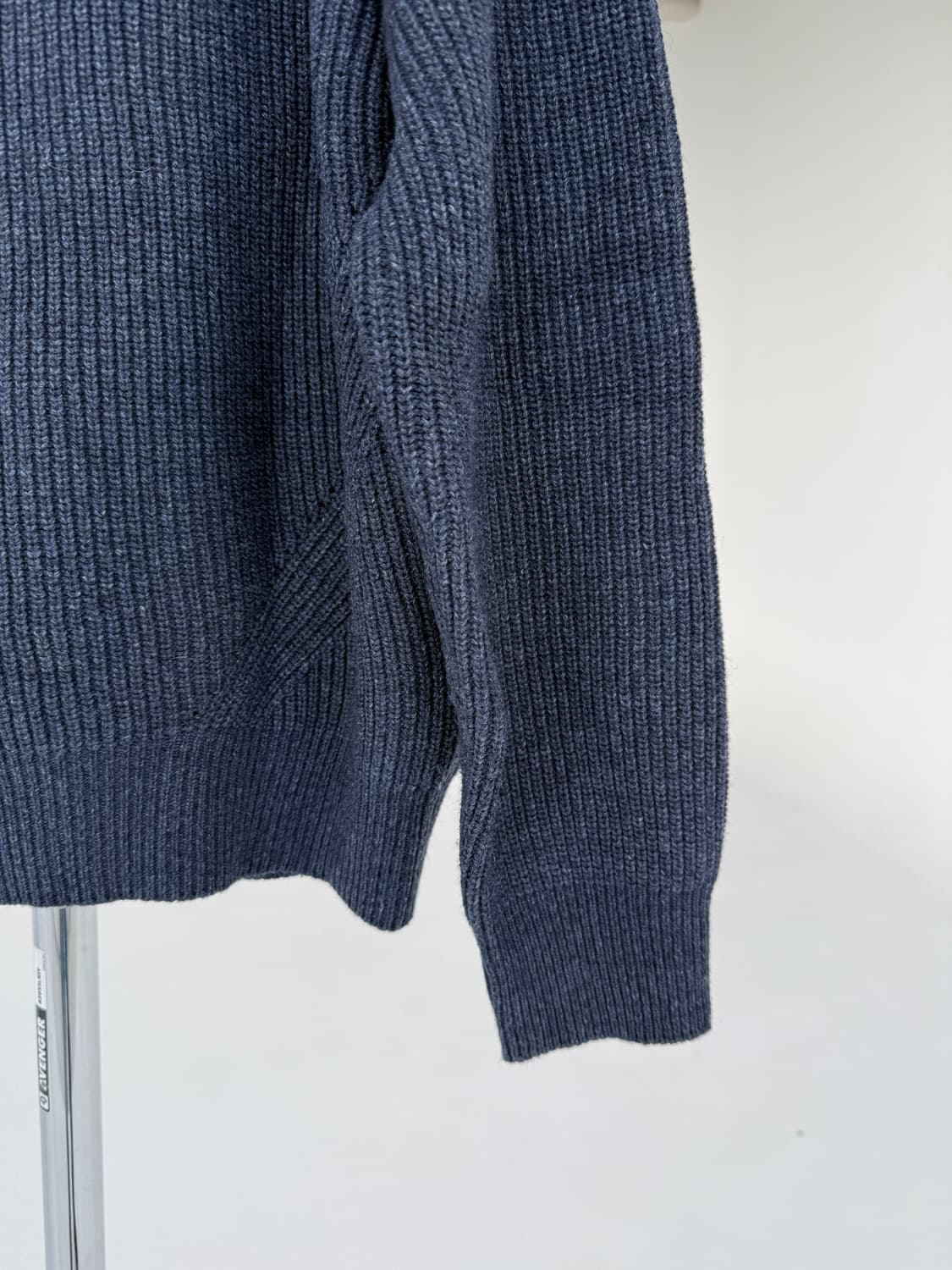 비슬로우 beslow 하프넥 집업 니트 네이비 상품이미지4