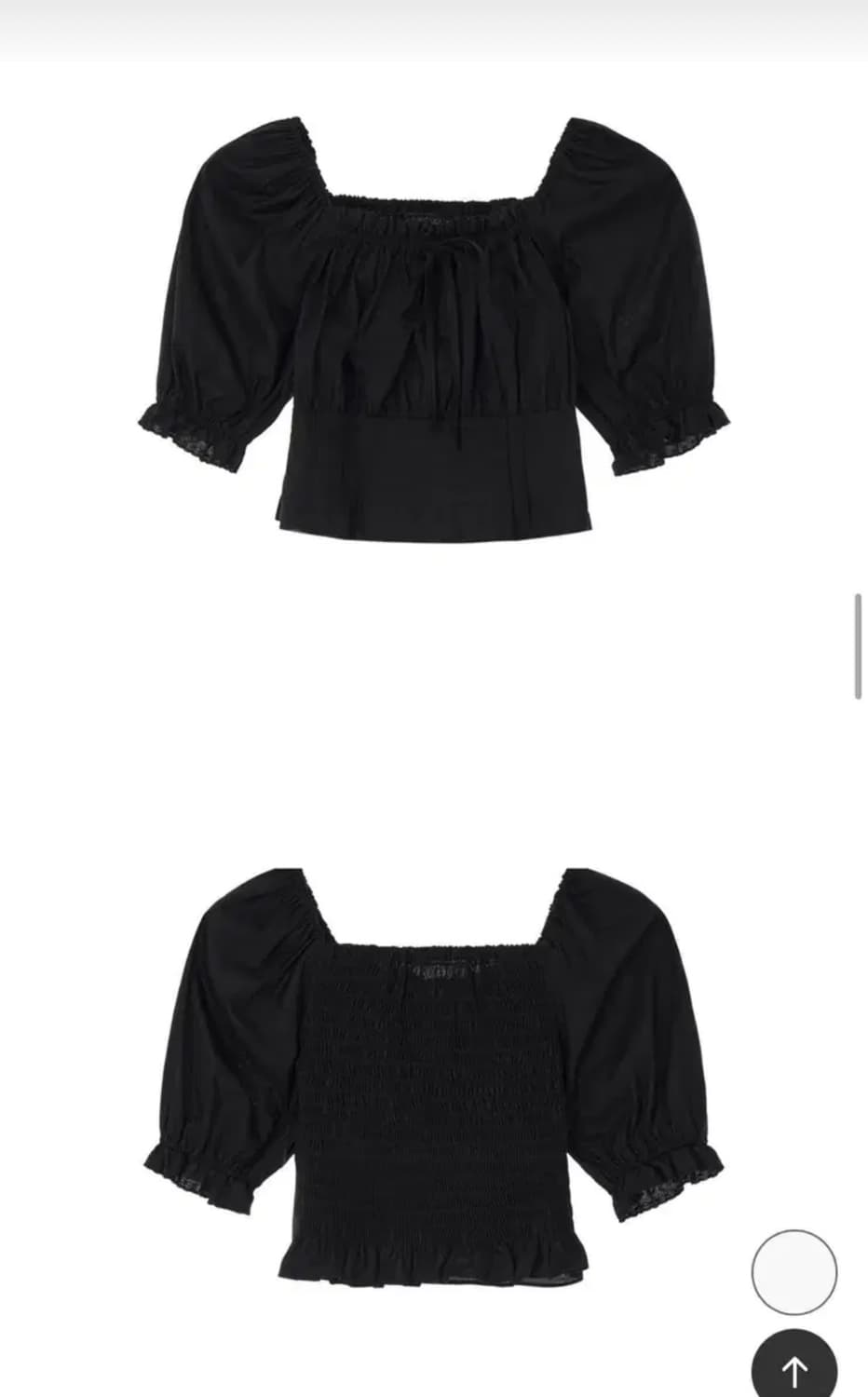 낫유어로즈 Sarah blouse(black) M 상품이미지4