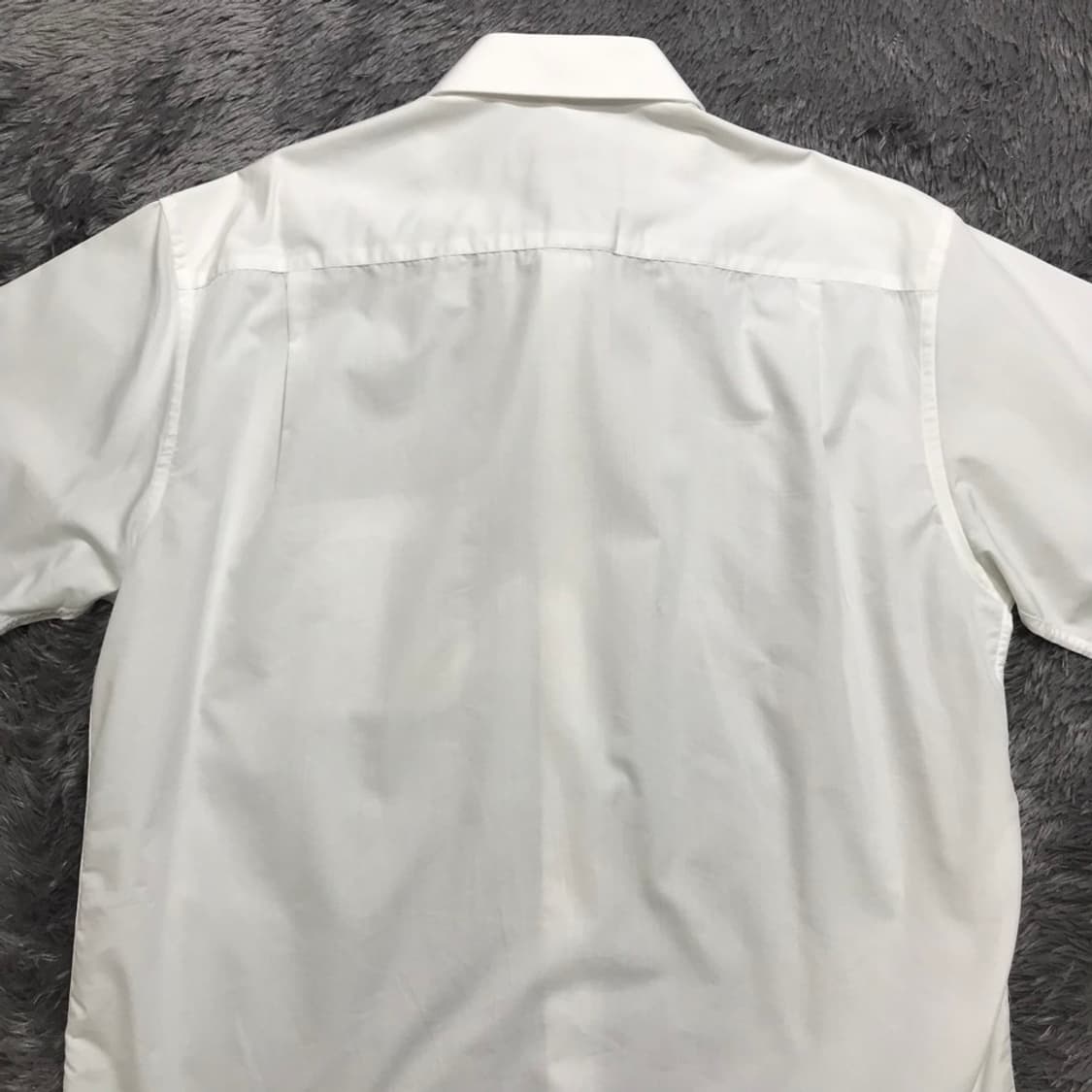 [[XL, A급] 닥스(DAKS) 화이트 솔리드 반팔 셔츠@285 상품이미지2