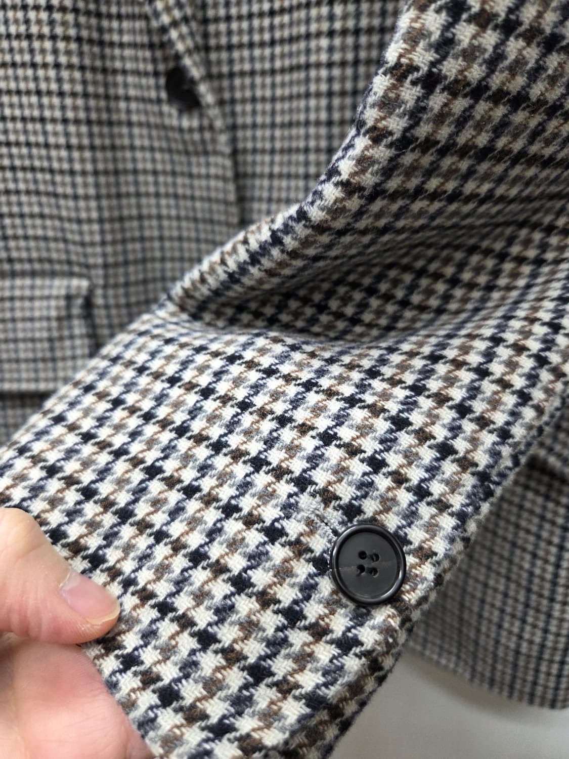 스튜디오톰보이 하운드투스체크 울 코트 상품이미지3