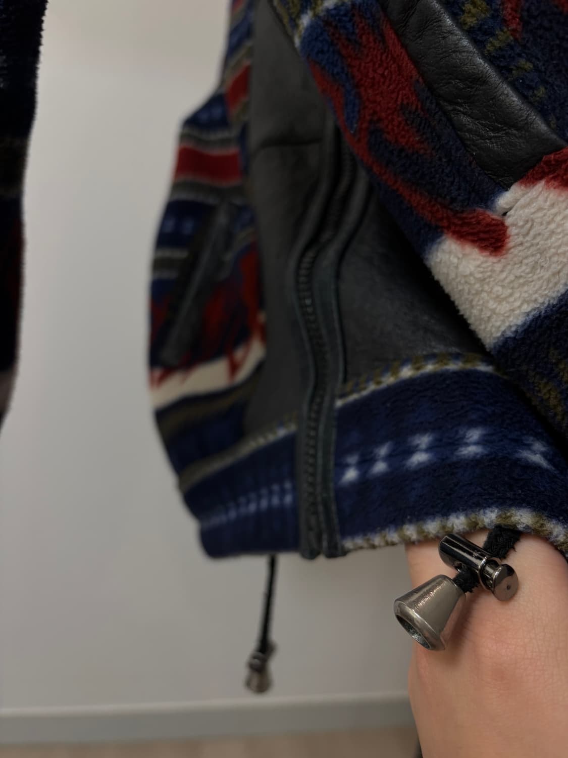 (L) 뉴질랜드 램스킨 양가죽 노르딕 레더 플리스 자켓 상품이미지5