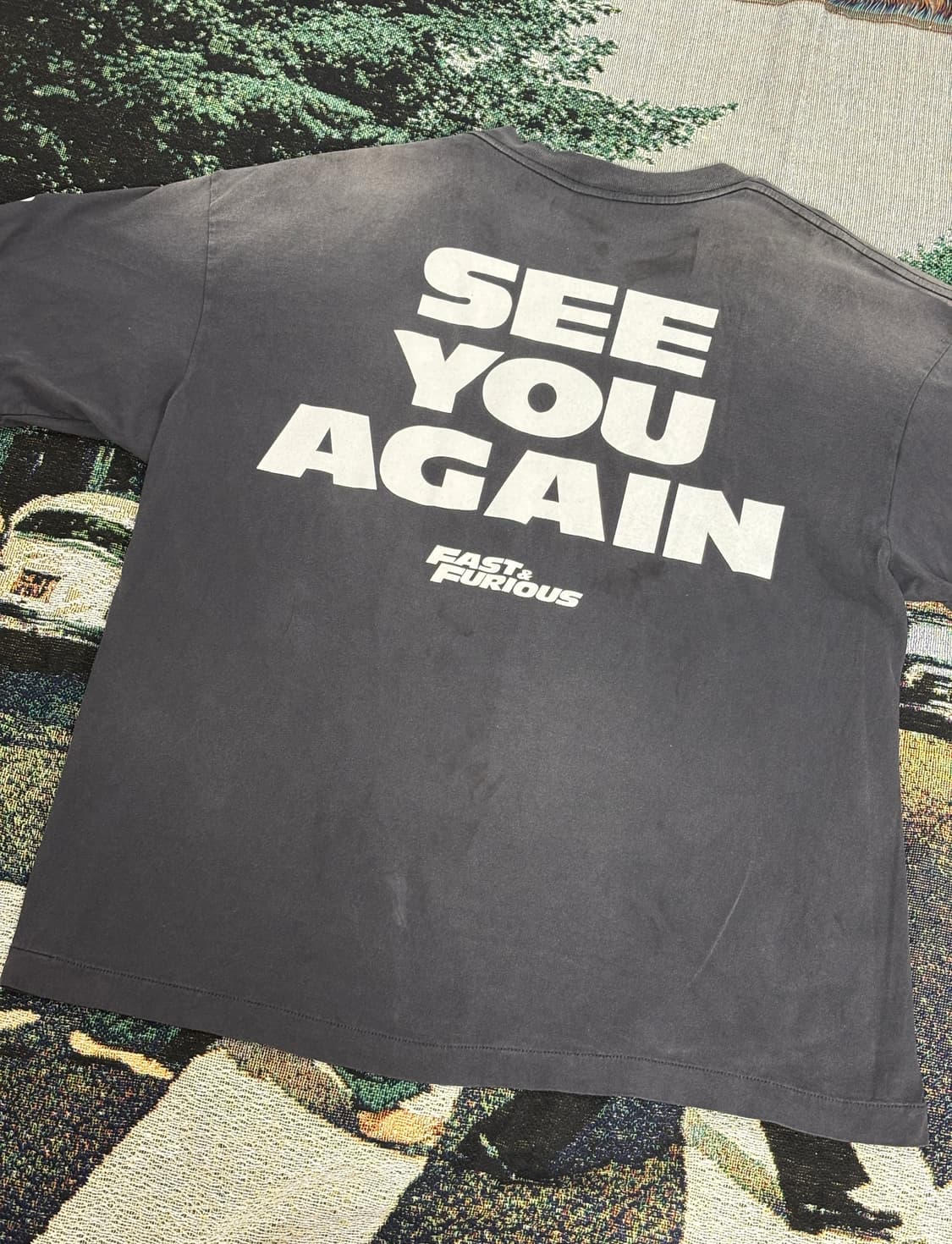 세인트 미카엘 x 분노의 질주 퓨리어스 7 숏슬리브 티셔츠 블랙 상품이미지7