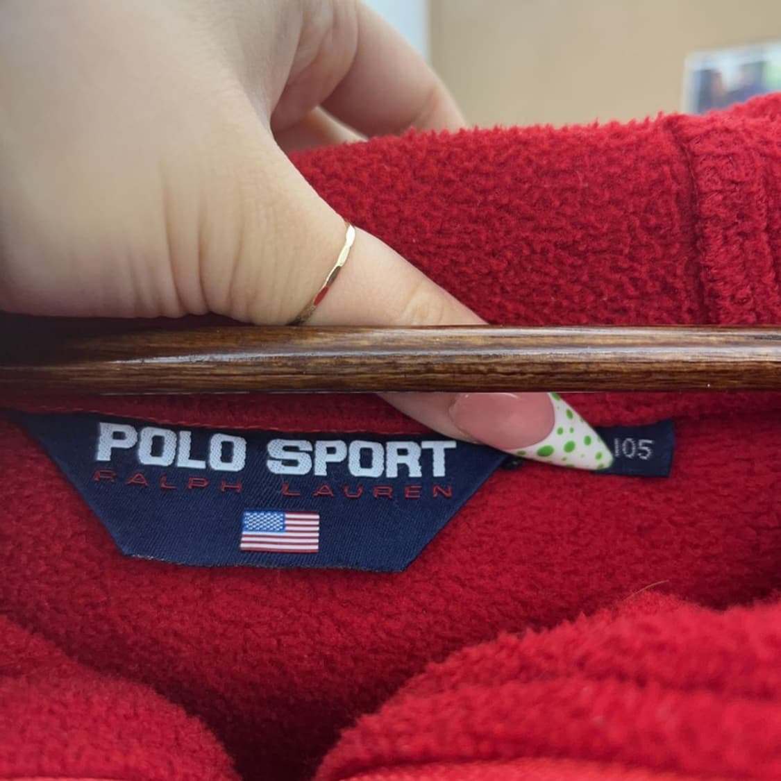 폴로 랄프로렌 스포츠 레트로 배색 오버핏 후리스 105 C09316 상품이미지5