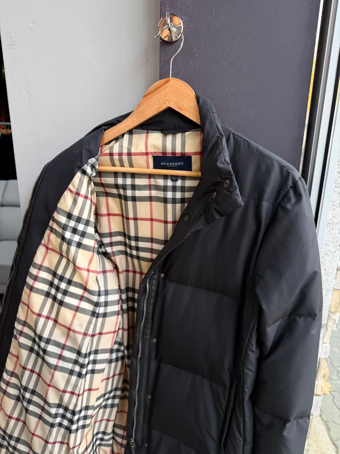 66/ 버버리 체크안감 베이직 롱패딩 상품이미지6
