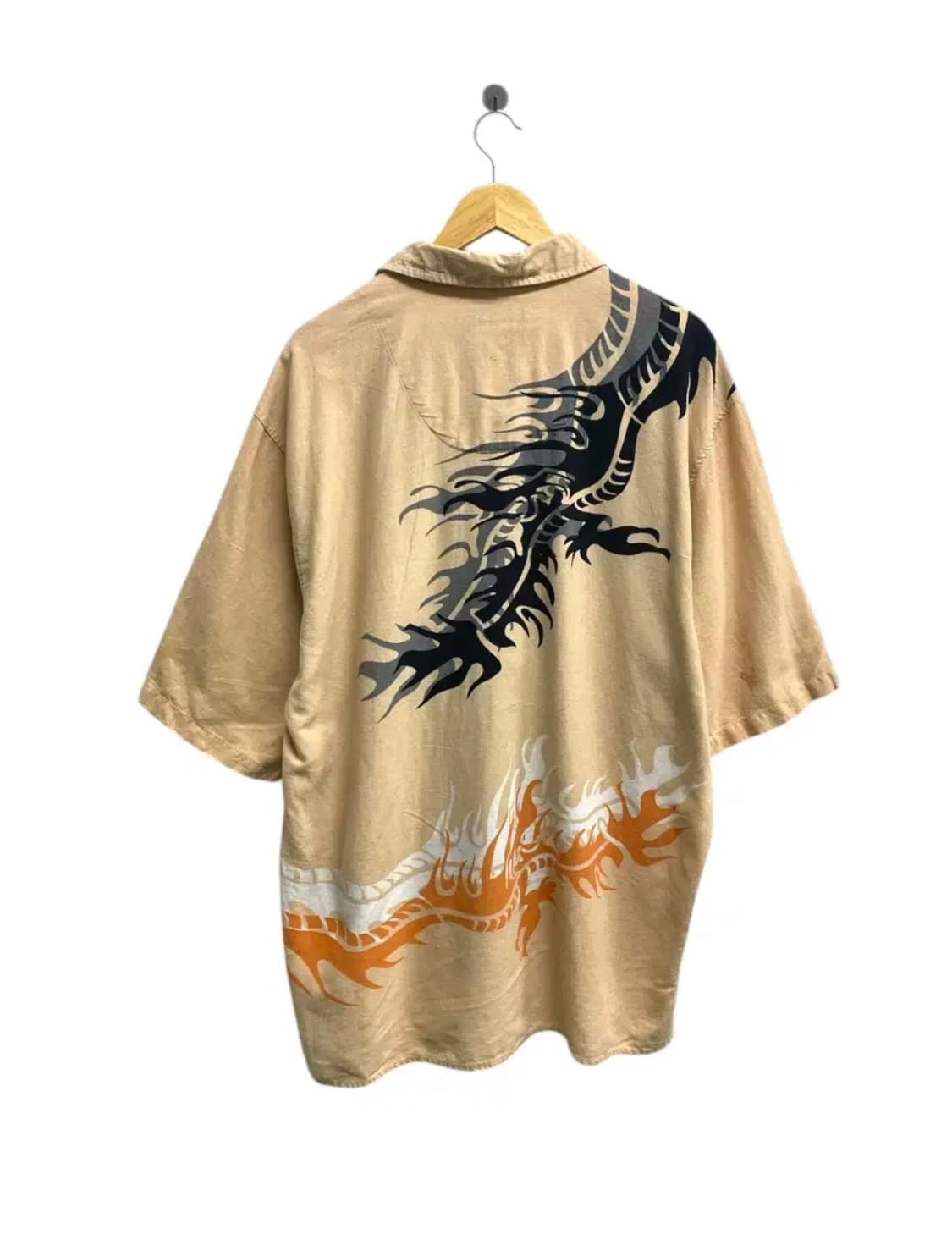 오리엔탈 드래곤 TRUST 프린트 셔츠- 2XL 상품이미지3