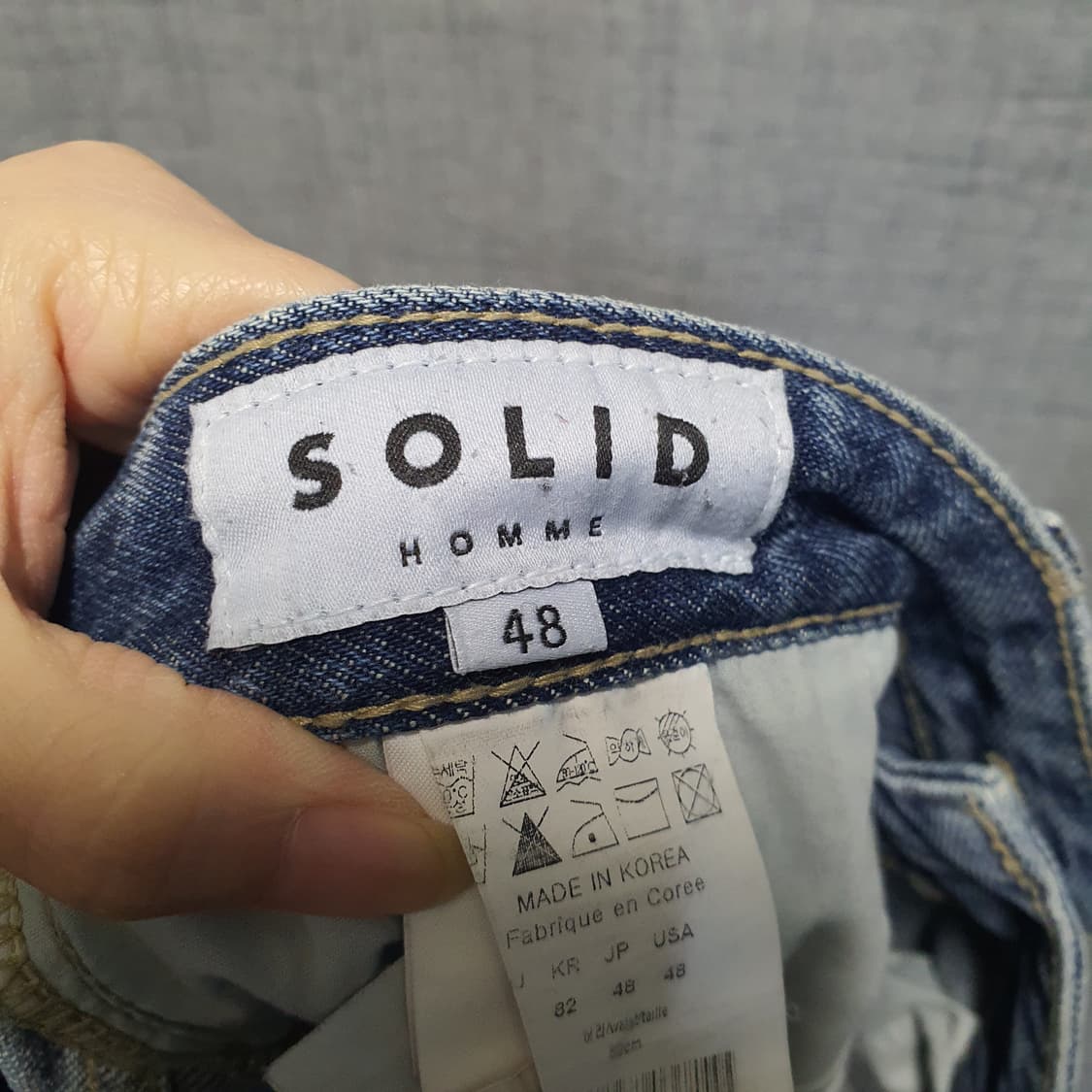 솔리드옴므 데미지 청바지 데님 팬츠  상품이미지5