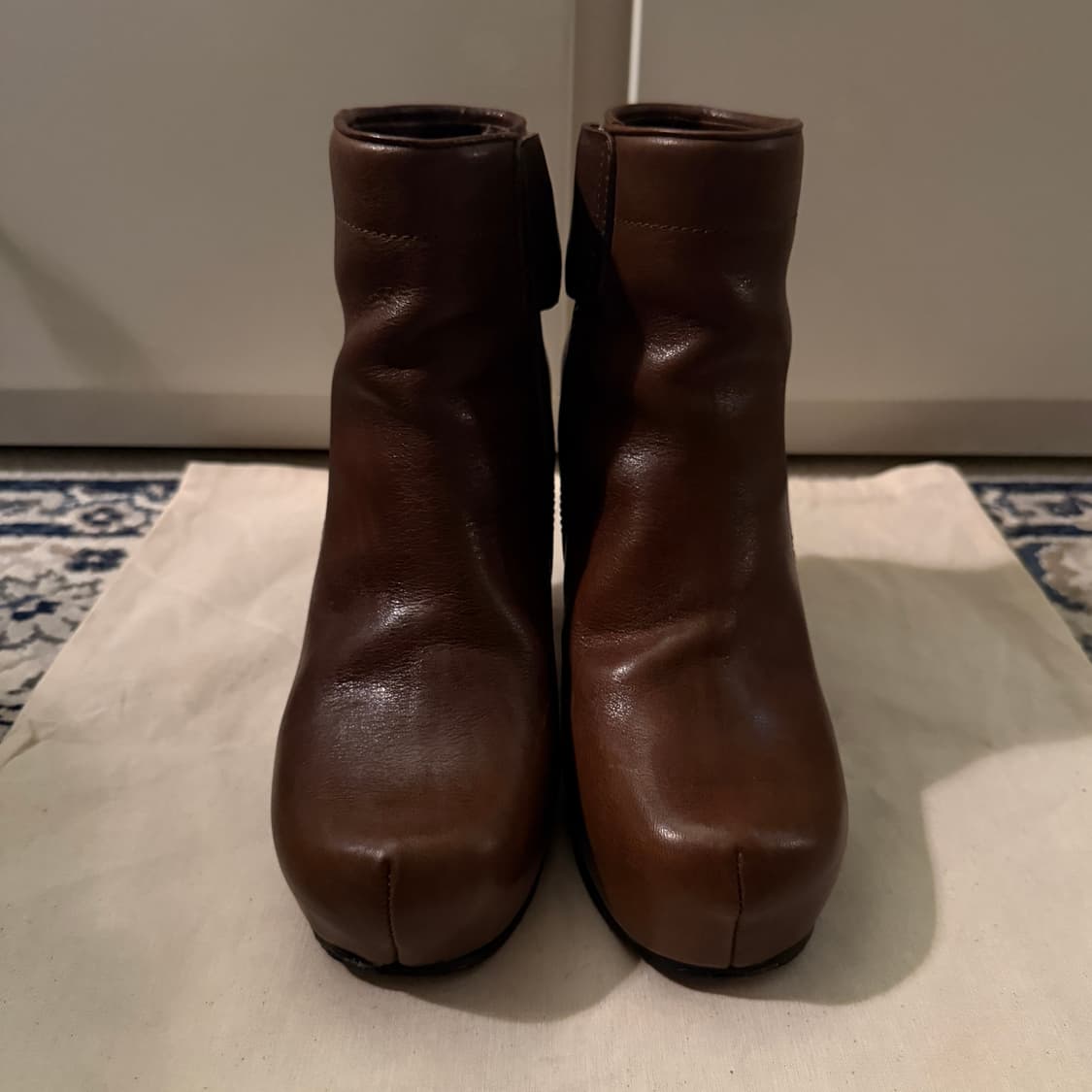 릭오웬스 웨지힐 앵클 부츠 상품이미지3