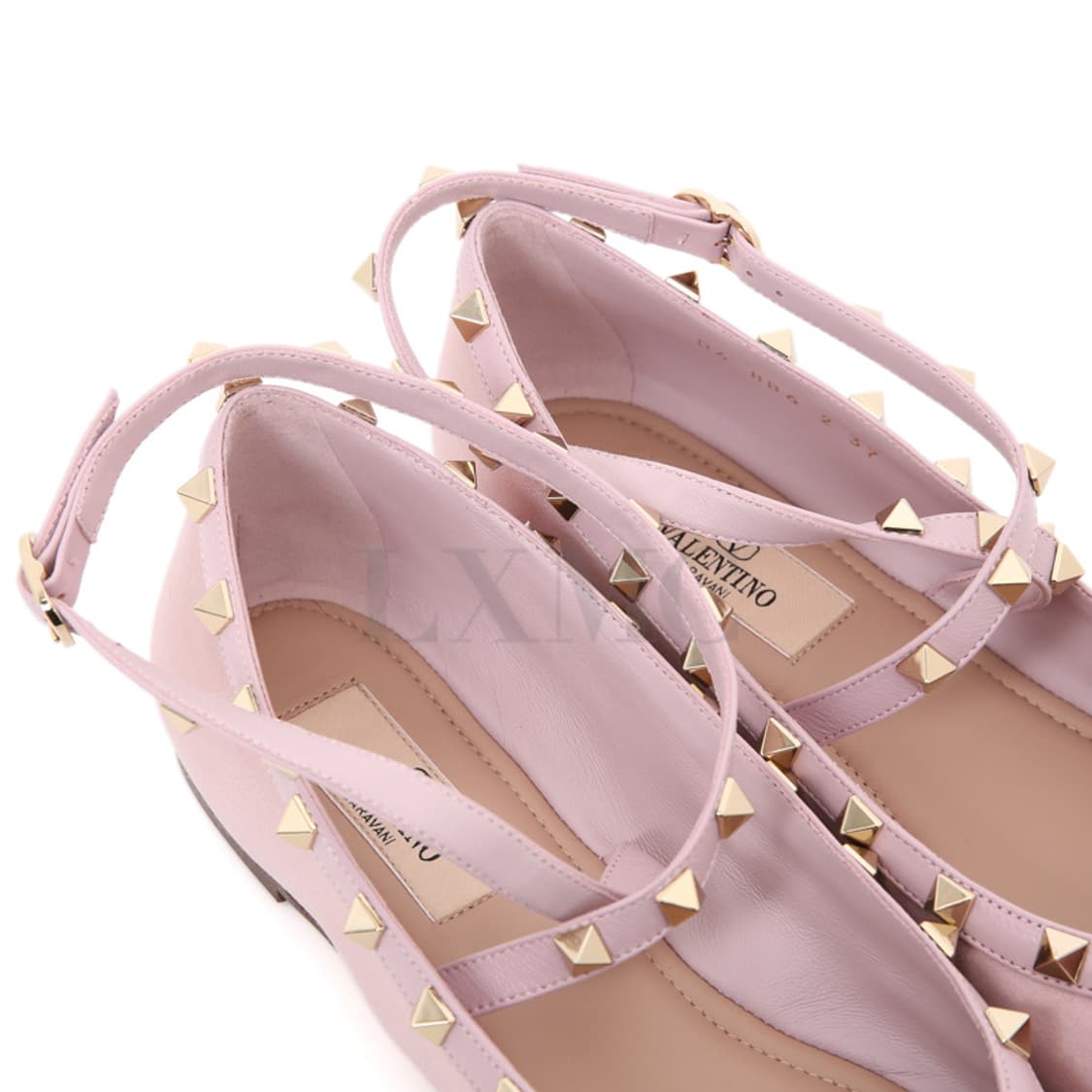 발렌티노 락스터드 새틴 발레리나 플랫 슈즈 4W2S0HB6 상품이미지7