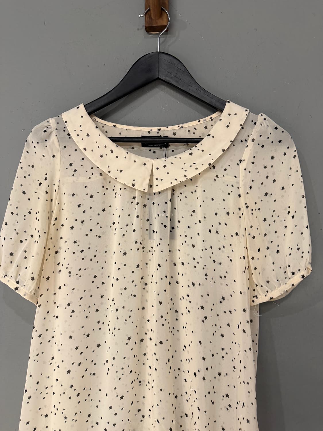 star pattern collar detail blouse we 상품이미지6