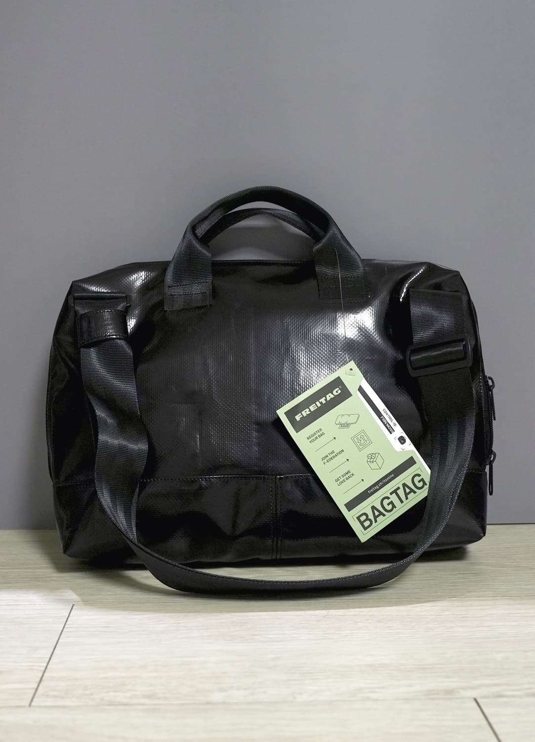 프라이탁 모스 올블랙 새상품 상품이미지4