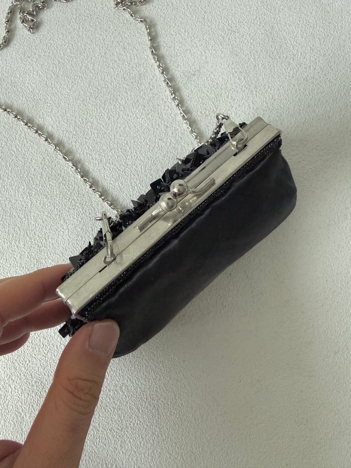 Pre owned 비즈 프레임백 상품이미지3