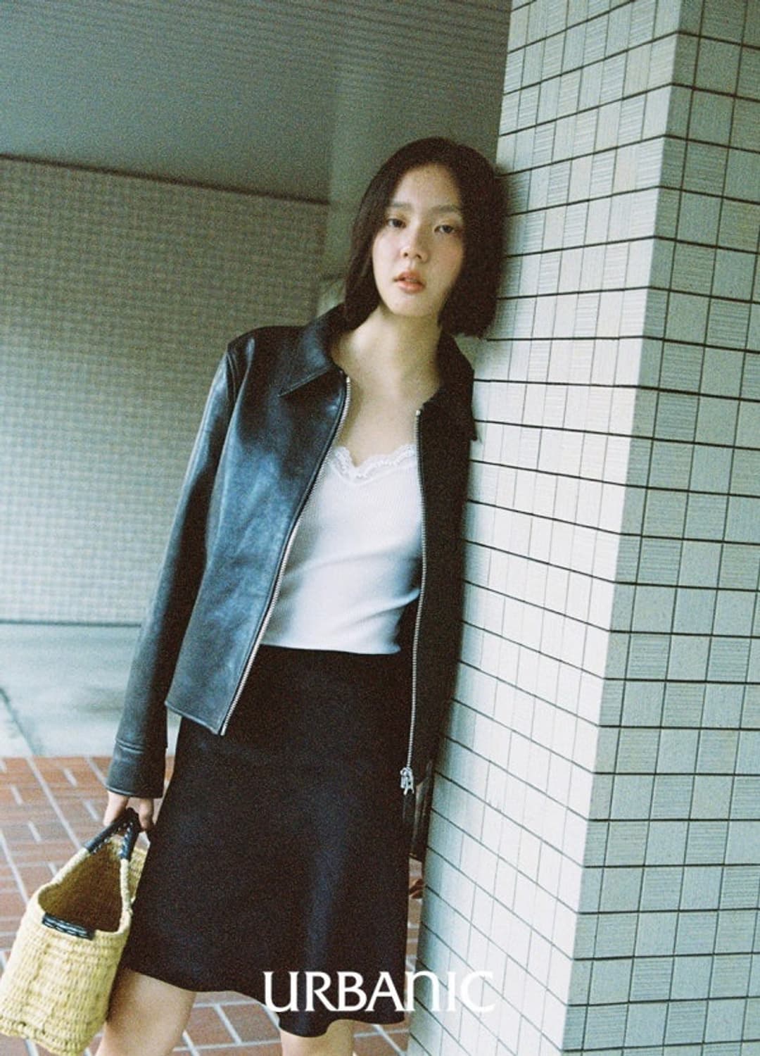 얼바닉30 urbanic30 실비 새틴 스커트 블랙 m 상품이미지2
