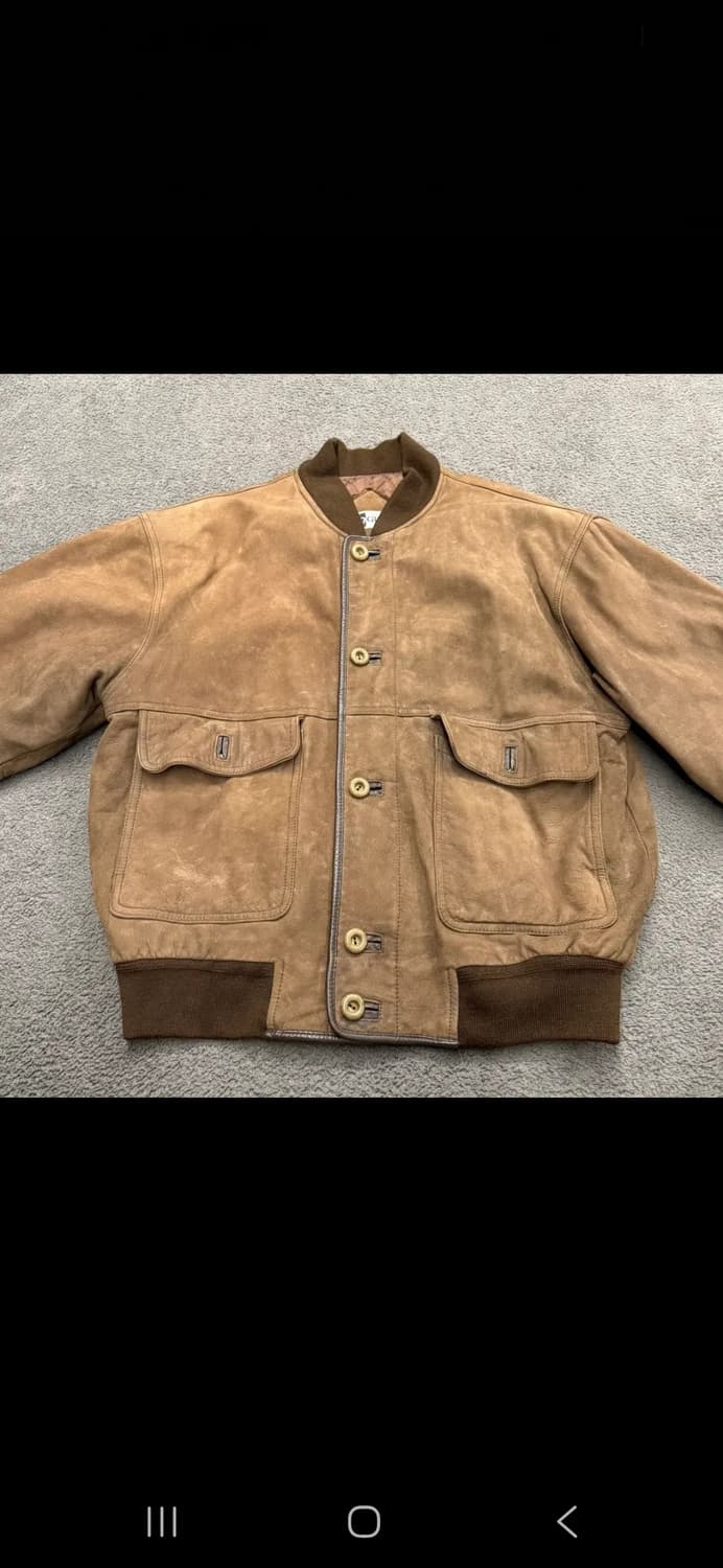 [정품/100] 90s 빈티지 스웨이드 a-1 가죽자켓 c1 상품이미지3