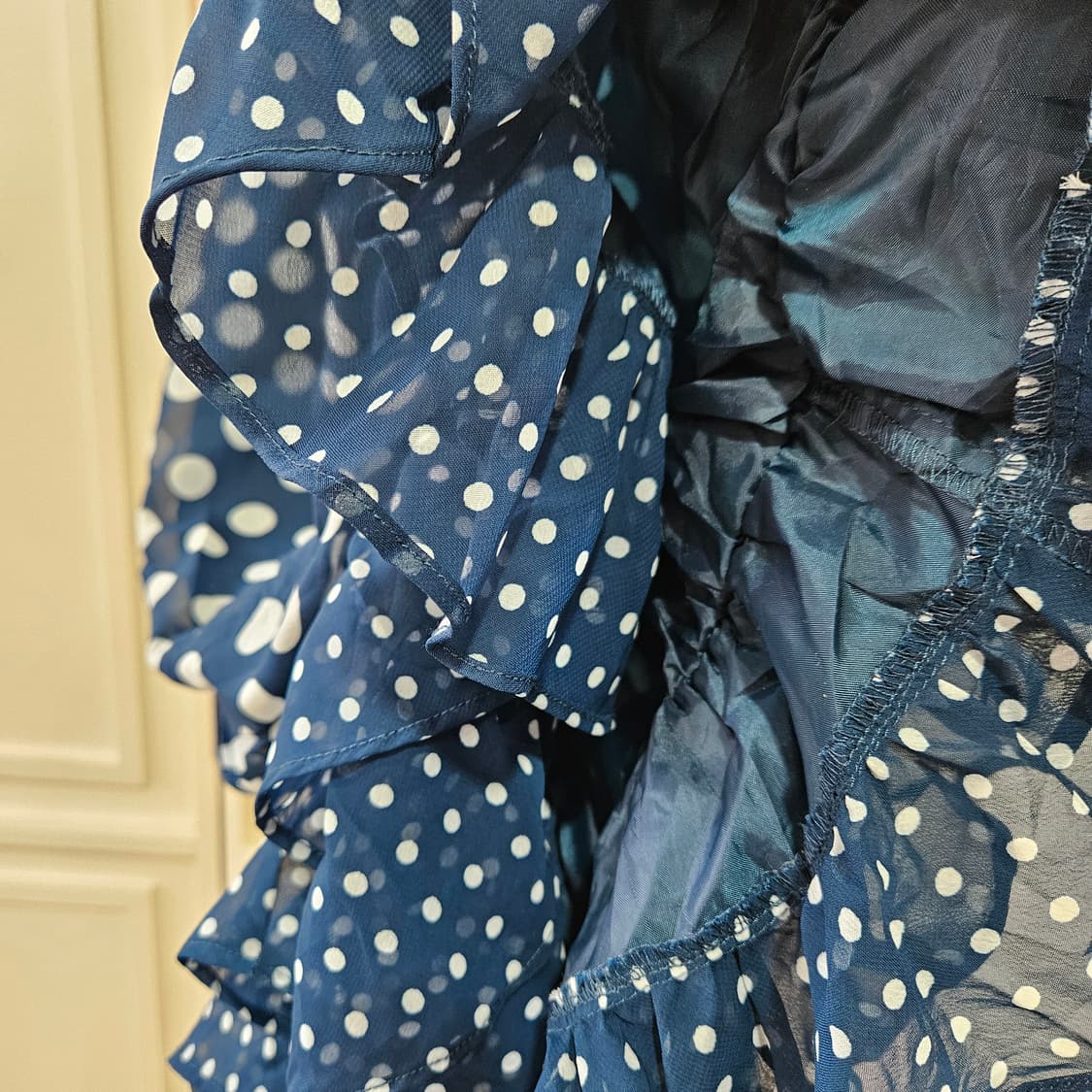 도트 쉬폰 원피스 상품이미지6