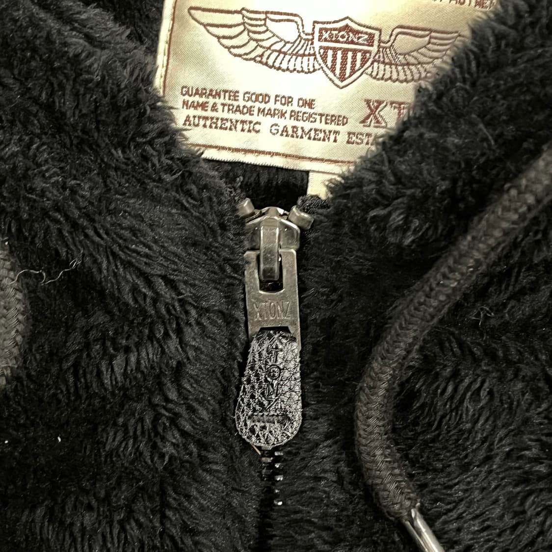 [정품/S] 엑스톤즈 후리스 후드 블랙 b17 상품이미지7