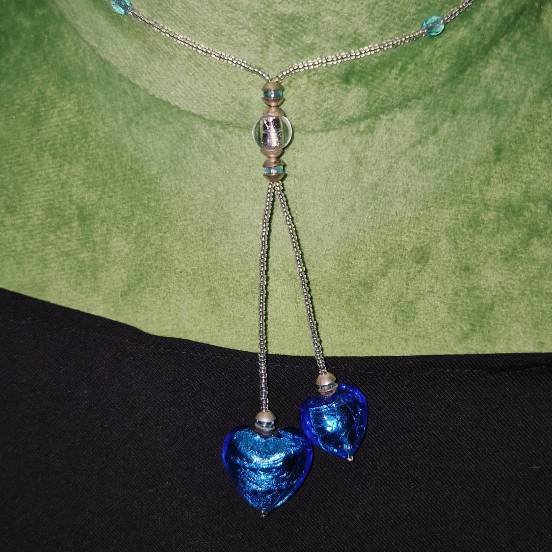 90s 이탈리아 무라노 실버925 하트 초커 상품이미지8