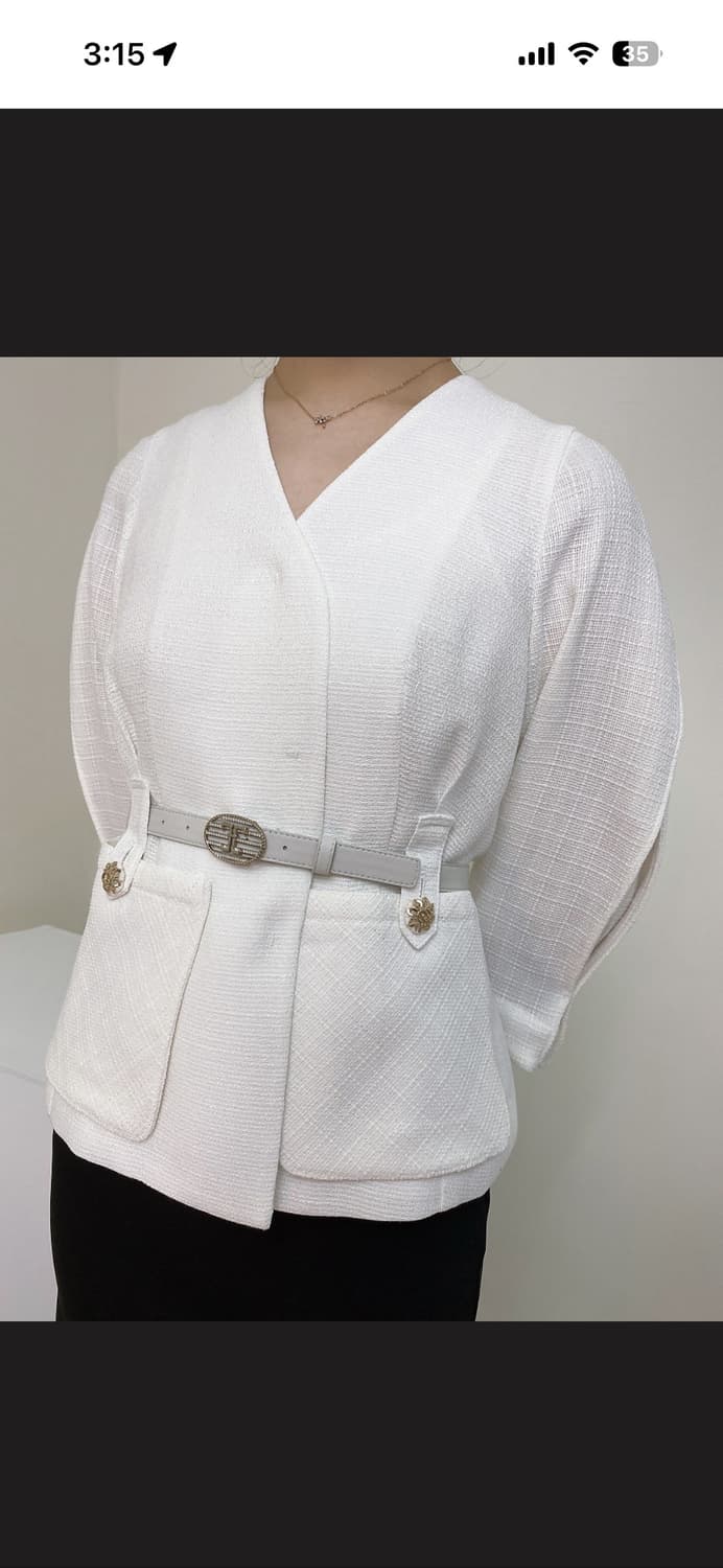 린넨 벨트 자켓 상품이미지1