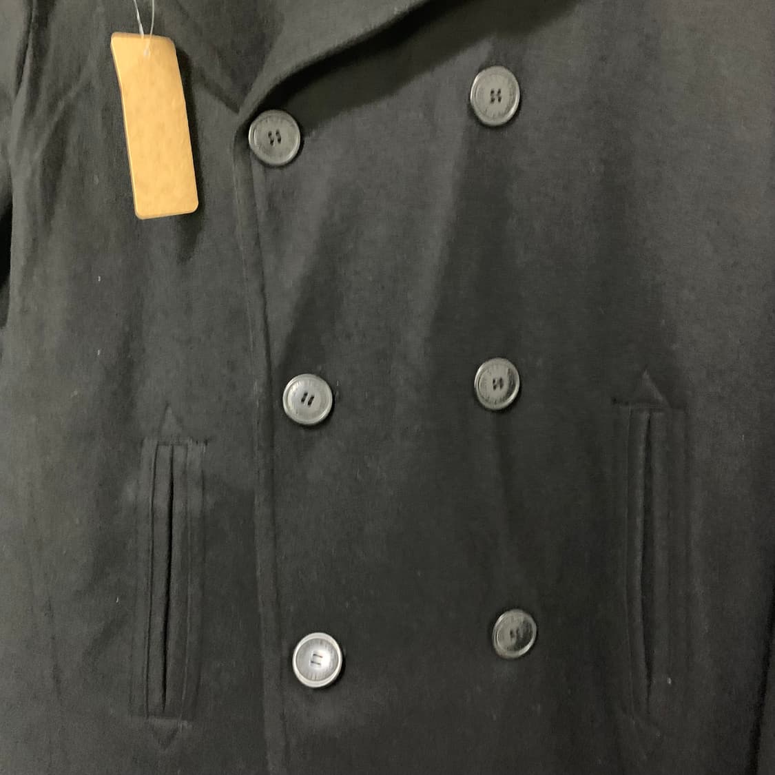 리바이스 블랙 더블 버튼 피코트 빈티지 남녀공용 상품이미지5