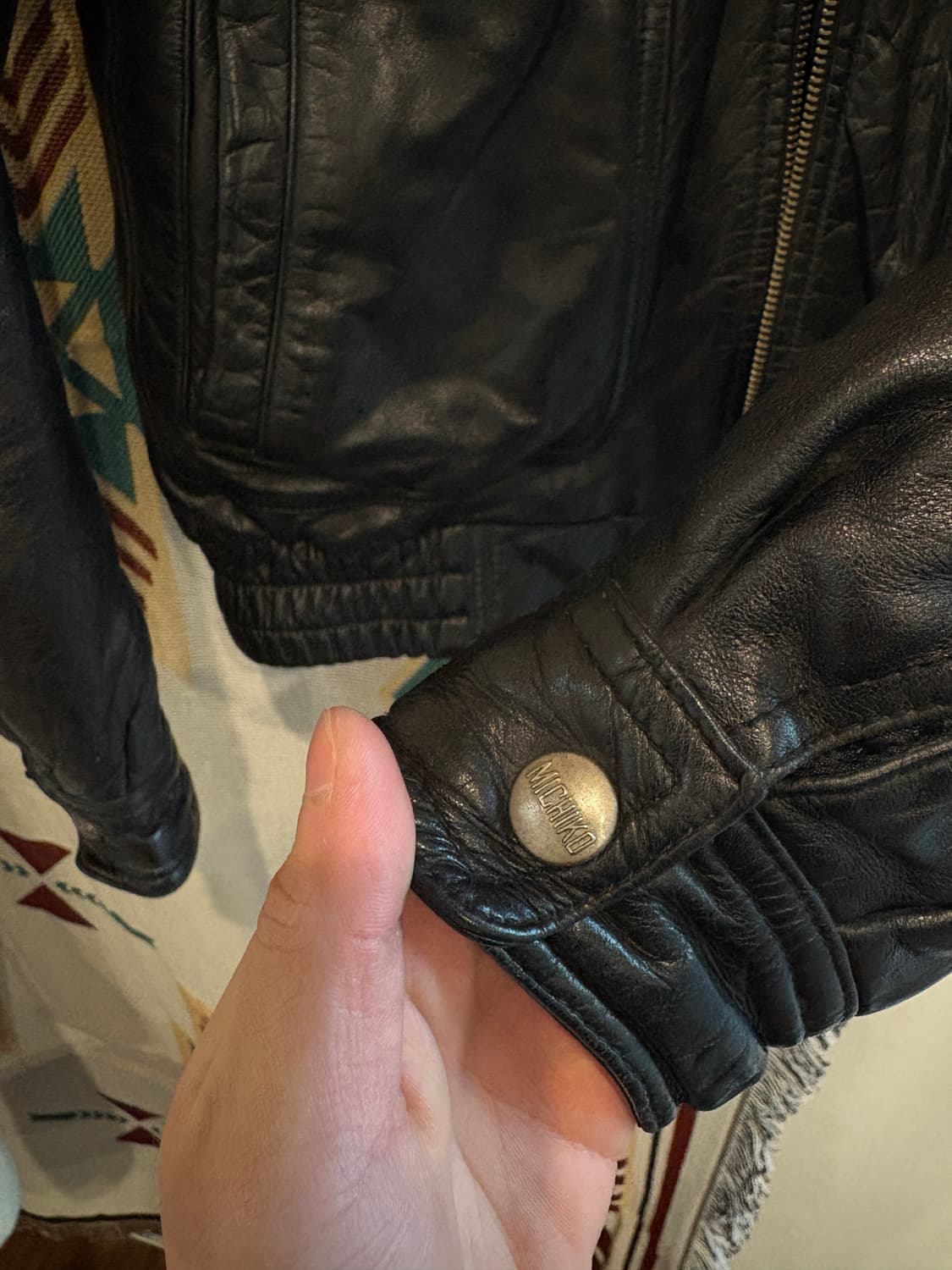 미치코 코시노 런던 레더자켓 상품이미지3