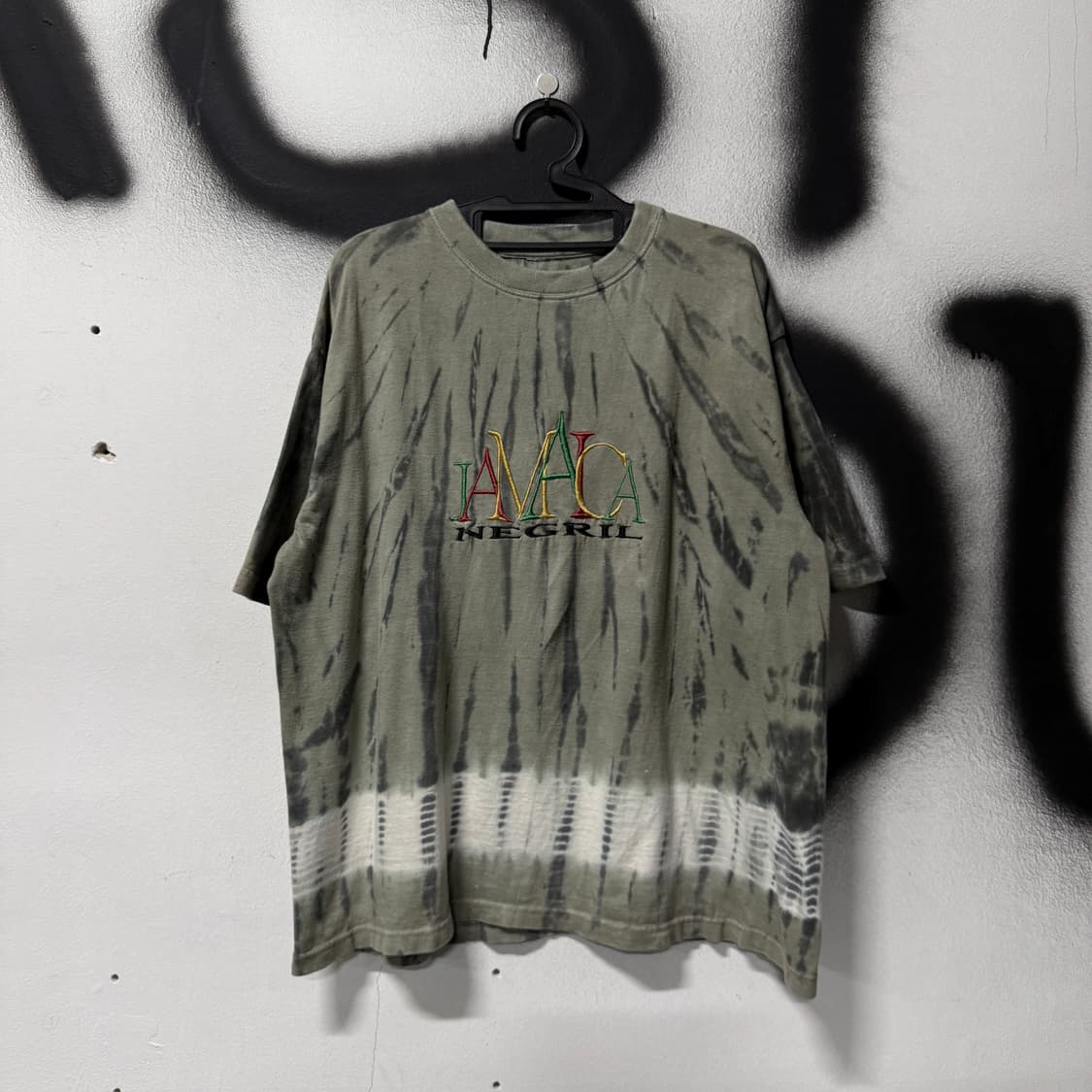 VTG 빈티지 빅사이즈 타이다이 자메이카 자수 디테일 반팔 티셔츠 상품이미지1