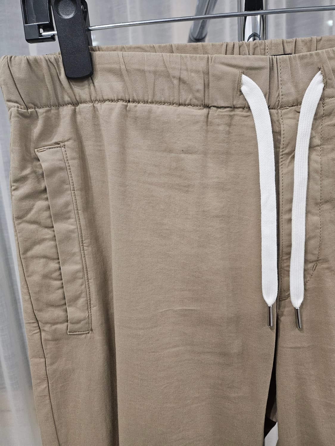 띠어리 베이지 밴딩 네빈스 바지 M 상품이미지2