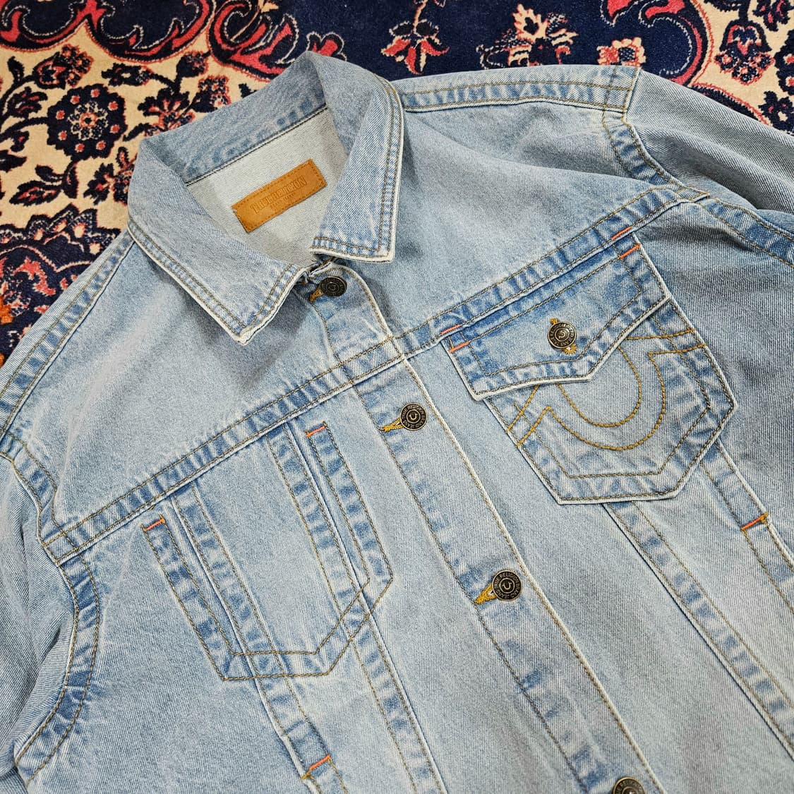 트루릴리전 22FW 시그니쳐 포켓 스티치 데님자켓 XL size 상품이미지3