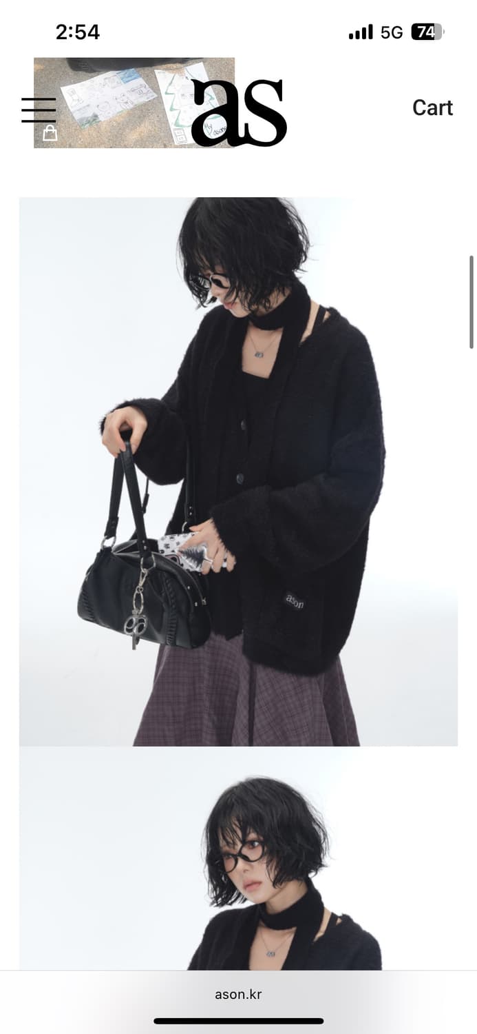 애즈온 보니타 미니 백 블랙 상품이미지2